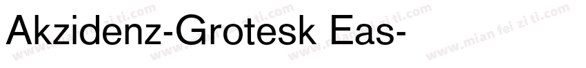Akzidenz-Grotesk Eas字体转换